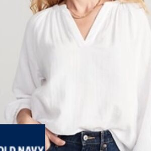 NWT Split-Neck Blouse, Size XL Tall